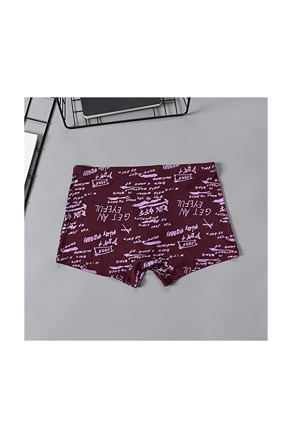 Boxer Homme Coton Personnalité Imprimé Hommes Culotte Mi Taille Sexy Boxer Pantalon 3D Boxer Shorts Combinaison Latex Sexy Ho