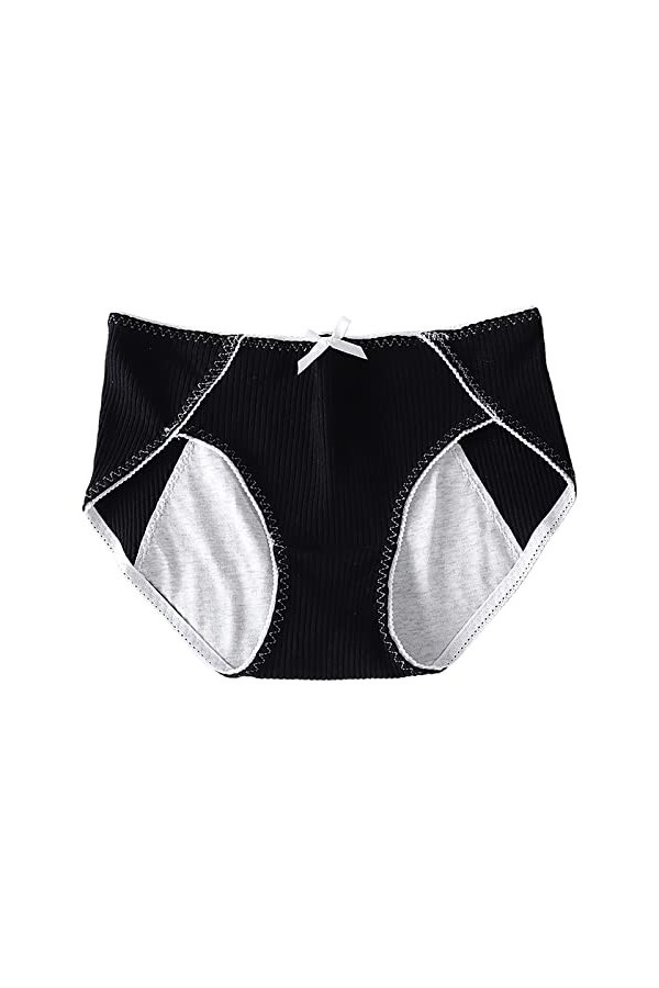 String en Pur Coton et Soie Femme Pantalons Triangle de Absorbante Menstruelle Slips Couleur Unie 2023 Nouveau Stretch Culott