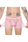 Générique String en Dentelle pour Hommes Culotte de Sexe Culotte en T Transparente pour Hommes sous-vêtements Slips Paire + D