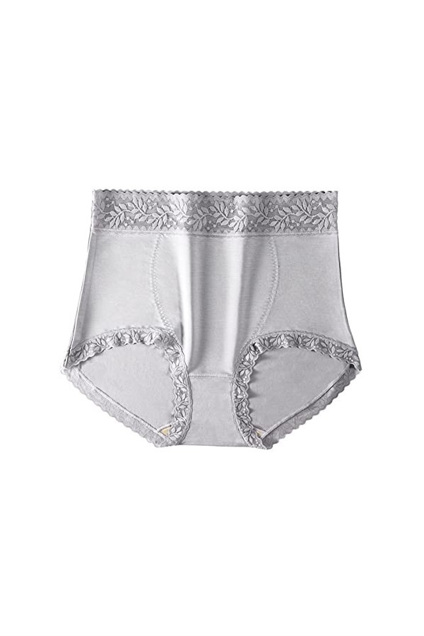 Lace Edge Sexy Pants Fashion Solid Respirant Culotte Fancy Cute Big Size Sous-vêtements sexy pour hommes et femmes, gris, M