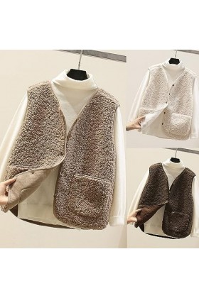 Gefomuofe Gilet polaire pour femme - Veste matelassée sans manches - Légère - Longue - Slim - Pour lété - Automne - Sans man