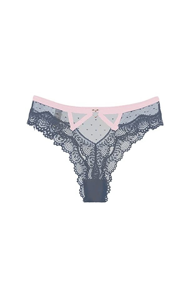 Générique Femme Culotte Dentelle Sexy Culotte sous Vetements Culotte Shorty Sexy Tring Femme Sexy Chic Ficelle Ouvert Soie Sa