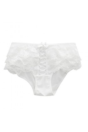 Générique Lingerie Femme Dentelle Culottes Ouvertes Sexy Culottes À Nœud Taille Basse en Dentelle Lingerie Shorty Culottes Ou