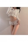 Générique Lingerie Femme Dentelle Culottes Ouvertes Sexy Culottes À Nœud Taille Basse en Dentelle Lingerie Shorty Culottes Ou