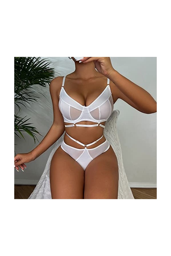 Lingerie Sexy Femme Coquine Hot Ouverte See Through Nuit Body Sensuelle Col en V Profond Erothique Ensemble Sexy Hot Clubwear