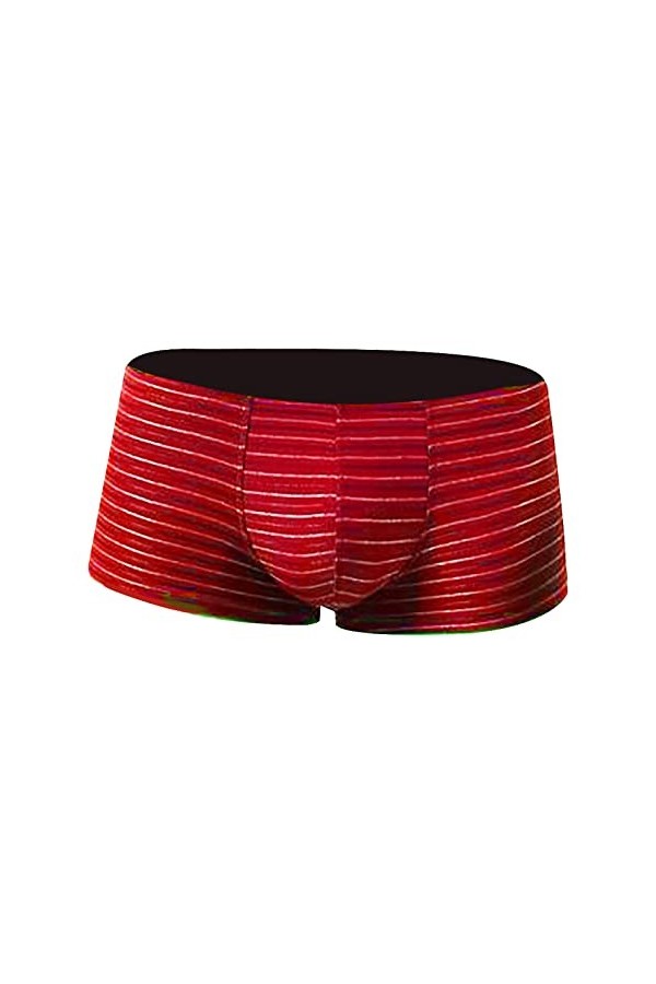 String Homme Sexy Hot Dentelle Slips Boxer Taille Boxer Sous-vêtements bas rayures pour hommes reliefs mode couleur tendance 