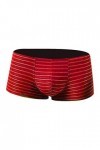 String Homme Sexy Hot Dentelle Slips Boxer Taille Boxer Sous-vêtements bas rayures pour hommes reliefs mode couleur tendance 