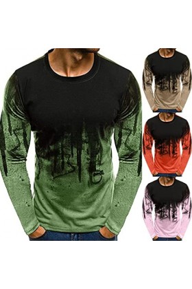 T-shirt de sport à manches longues pour homme - En tissu fin - Fonctionnel - Pour le tennis - Décontracté - Pour homme, Rose,