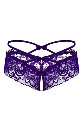Sous-vêtements en dentelle ouverte pour femme T Lingerie sexy Nœud à lentrejambe Barboteuse vintage Lingerie sexy Lâche Vête