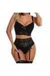 Lingerie Femme Sexy Ensemble Homme Sexy Hot y21k Femmes Sexy Sheer Floral Dentelle Pyjama Lingerie Ensemble Taille Haute Vête