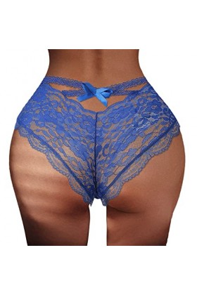 String Ouvert à lentrejambe Femme Culotte sous Vetements Culotte Classique Slip Élégant Culotte en Dentelle Culotte Hipster 