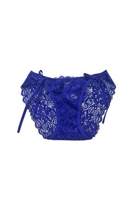 UOWEG Sensualité Sexy Underpant Bikini Femmes Dentelle Bandage sous-vêtements Body Lingerie Sexy Dark Blue, One Size 