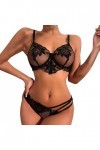 Lingerie Femme Dentelle Body et Combinaison Dos en Dentelle Sensuelle Hot Érotique Nuisette Sensuelle Coquin Sexy Hot Chaude 
