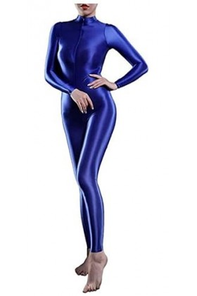 Yaaapiy Combinaison de yoga pour femme - Combinaison 1 pièce - Semi-transparente - Body serré sexy - Avec fermeture éclair, V