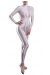 Yaaapiy Combinaison de yoga pour femme - Combinaison 1 pièce - Semi-transparente - Body serré sexy - Avec fermeture éclair, V