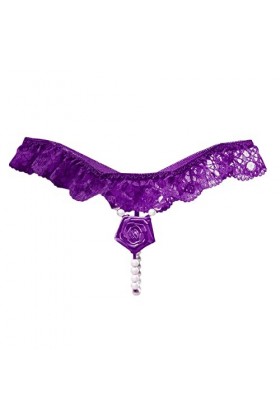 String String pour femme - En dentelle - Sexy - Respirant - Respirant - Taille basse - Culotte dété - Culotte en dentelle tr