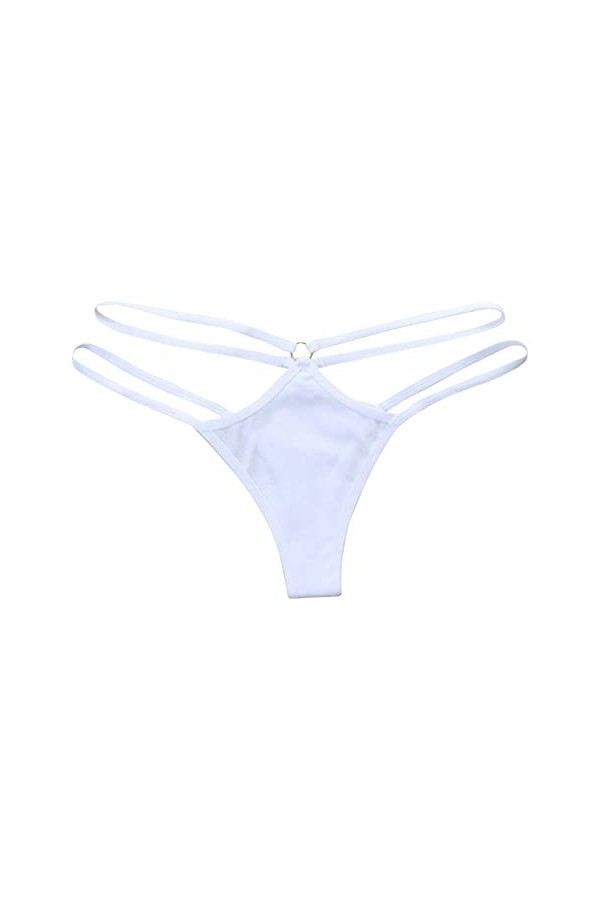 Dorjuli Sous-vêtements en dentelle pour femme - Mini string sexy - Taille basse - Sous-vêtements - String sexy pour femme, Fe