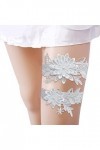 Fulenyi jarretière Mariage, Jarretière Cuisse Extensible en Dentelle pour Bal, Ceinture Jarretelles Florales, Cadeau Mariage 