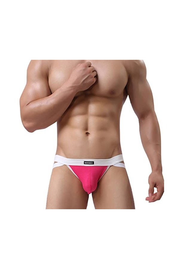 Short Knickers pour homme - Sous-vêtements doux et sexy - Pour homme, Rose, L