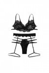 Femme sous-Vetements Sexy Lingerie Sexy Ensemble Dentelle Ensemble Soutien Gorge et String Erotique Vêtements De Nuit 2 Pièce
