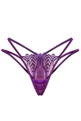 UOWEG Femmes Culottes Femmes Lace Thong Briefs sous-vêtements Thong Pants Sexy Tenue Infirmière Sexy Coquine Hot Purple, One