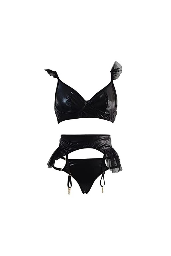 liaddkv Lenceria Extreme Sexy Lingerie Sexy Sexy Sexs Noir Couleur Femmes Sexy Jarretière Lingerie Sex Soutien-gorge et Culot