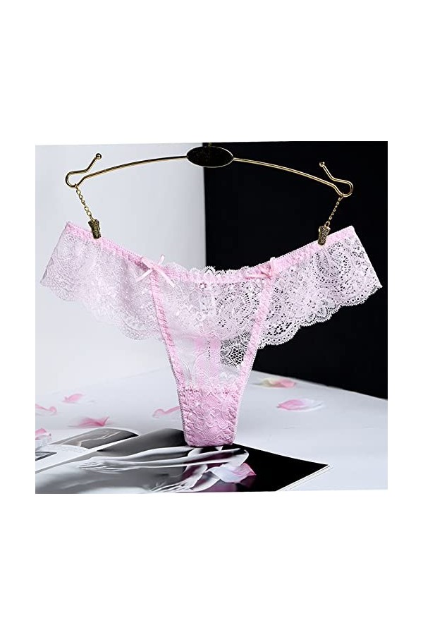 Tanga Dentelle pour Femme Micro String Culottes Strings Sexy en Dentelle pour Couture Femme Culotte Femme String Femme Sexy C