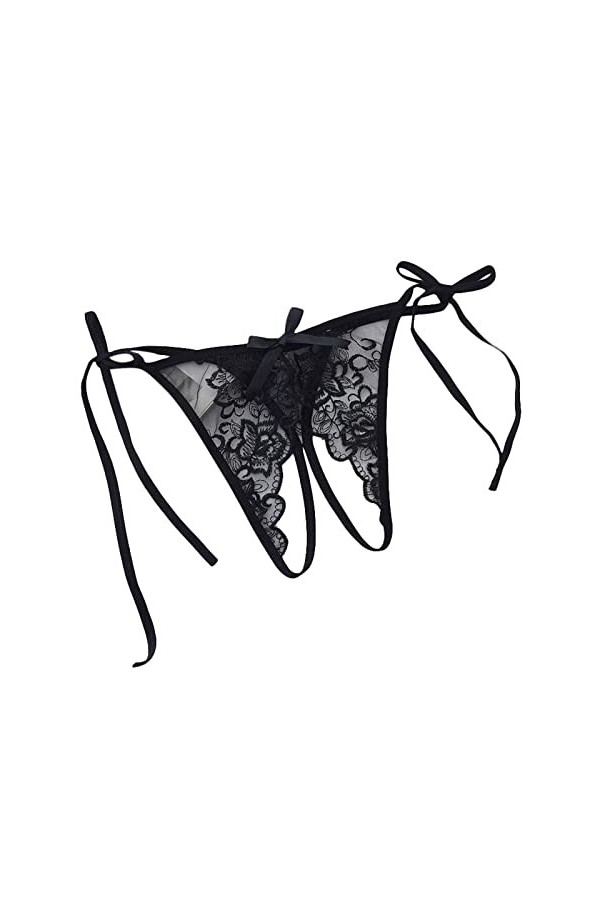 PANPANY Culottes pour Femme Multicolore sous Vetements Sexy Tanga Taille Basse String Dentelle Soutien-Gorge Confortables Mul