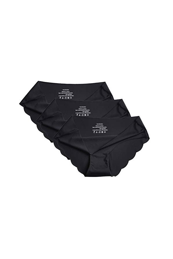 PANPANY Culottes pour Femme Multipack Tanga Culotte Sexy Dentelle Femme Confortables Taille Basse sans Couture Multicolore St