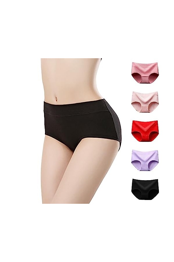 Bikini Culotte G String Slip Grande Elastici Lingerie Sexy sous-Vêtements Féminins Transparents Entrejambe String en Dentelle