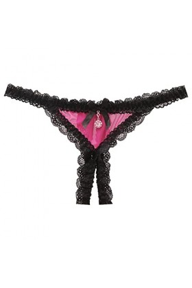 UOWEG Culotte Sexy Dentelle Ouvert Entrejambe Basse sous-Vêtements Femme Culotte Culotte Taille Intime Lingère Portes Couliss