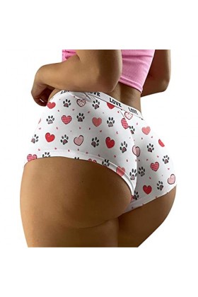 YpingLonk Pieces 1 sous-vêtements Femmes Sexy Impression Lingerie Culotte Taille Basse Culotte Femme Menstruelle Très Abondan