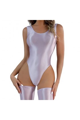 2023 New y29k Style Lingerie Lingerie Sexy Transparente en T Entrejambe pour Femme Long Lingerie Robe Purple, XL 