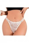 Femme Culotte Dentelle Sexy Culotte Tanga String Ouvert Culotte Classique Slip Élégant Culotte en Dentelle Chic Hot Érotique 