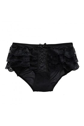 Générique Lingerie Femme Dentelle Culottes Ouvertes Sexy Culottes À Nœud Taille Basse en Dentelle Lingerie Shorty Culottes Ou