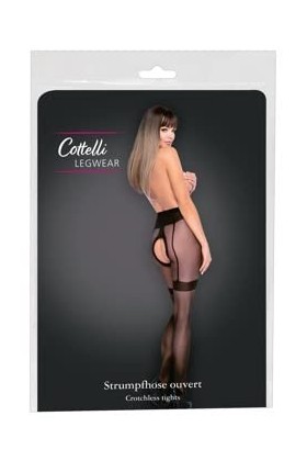 Cottelli LEGWEAR Collants sans entrejambe-25303171621 Noir 3