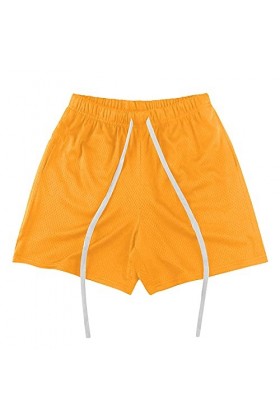 Tissu Five-Point - Cordon de serrage - Couleur unie - Maille unie - Pour lété - Double ligne - Pour homme - Rétro - Sexy, ja