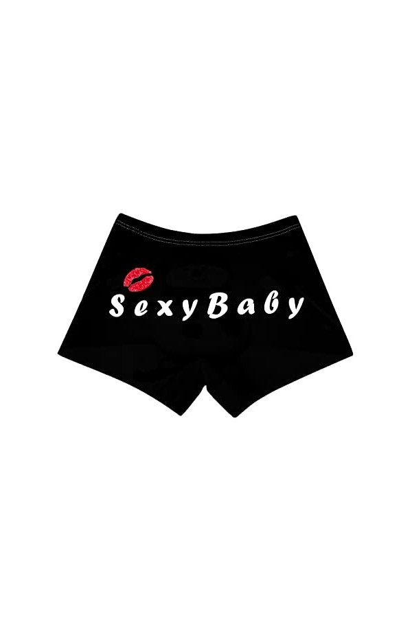 WhOpro G World Lingerie Brief Un charmant short pour femme Sport Boxer Imprimé confortable Pyjama Luxe Lingerie Satin Corsage