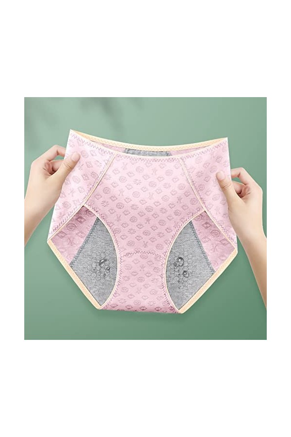 Générique Culottes Menstruelles sans Couture Culotte Femme Anti-Fuites Respirable Culotte Femme Sexy Chic Confortable Invisib