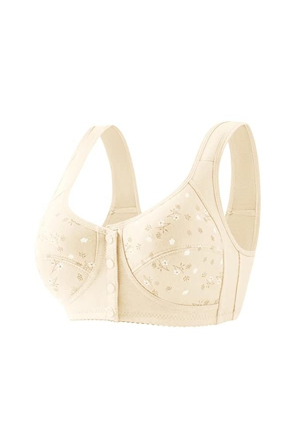 HANXIULIN Soutien-gorge grande taille sans armatures - Soutien-gorge push-up doux - Dos nageur - Sous-vêtements pour femmes -