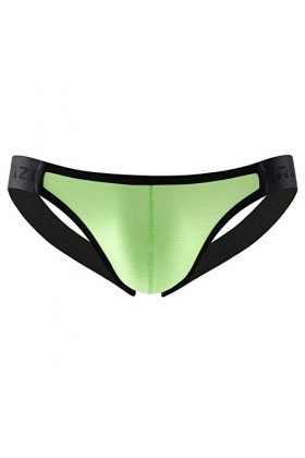 Slip Homme Briefings sans Boutons pour Hommes brossés Respirants Sexy Double Culotte Pantalon Nuisette Homme Sexy Hot