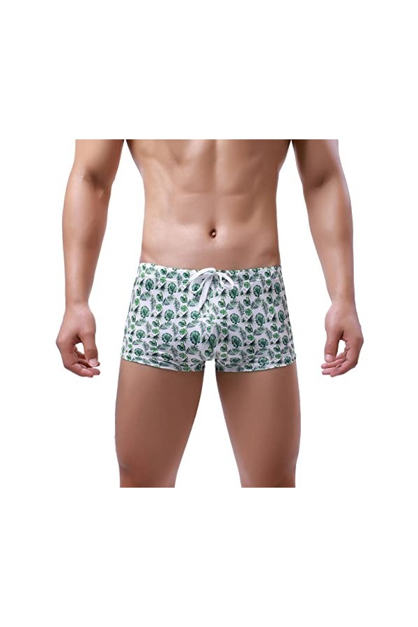 CUTeFiorino Sous-vêtement de sport pour homme Hawaii Sexy Ride Up Slip Sous-vêtement fonctionnel Sous-vêtements Homme, Vert m