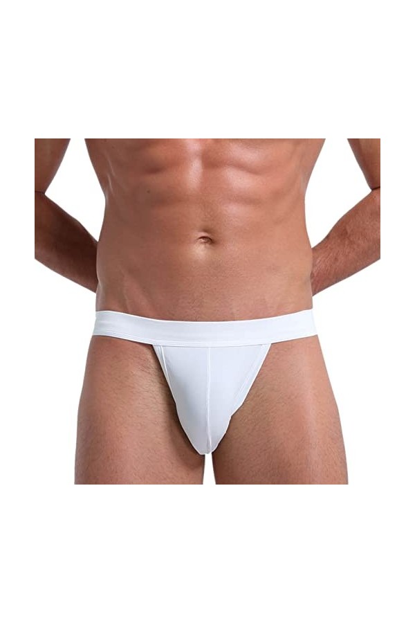 Générique String Homme Sexy Hot Dentelle Slips Boxer Mens Hip Lifting Sexy Pure Color Cool and Fun Mens String Pantalon De Py