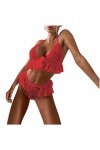 Lingerie Sexy Ensemble Femme Erotique Vêtements De Nuit Dentelle sous-Vetements Sexy Ensemble Soutien Gorge et String 2 Pièce