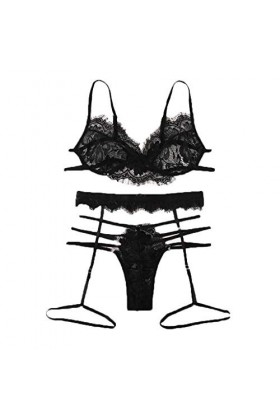 Lingerie Sexy Ensemble Femme Dentelle Vêtements De Nuit 2 Pièce Ensemble Soutien Gorge et String Sexy sous-Vetements Erotique