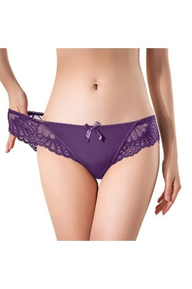 Femme Culotte Dentelle Sexy String pour Femme Paquet Slip Femme Culotte Classique Slip Élégant Culotte en Dentelle Chic Hot É