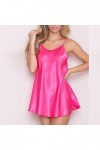 UOWEG Taille Lingerie Sleepjurt Nuit Femme sous-vêtements Plus Robe Nightwear Panier Plus Lingerie Hot Pink, S 