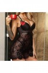 Lingerie Femme Sexy Ensemble Homme Sexy Hot y29k Creuse brodé Pyjama sans Dos Dentelle Nuit de Nuit Maillage croisé Lingerie 