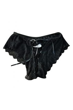 Culotte Dentelle Sexy pour Femme sous Vetements Femmes Sexy Culotte Hipster Confortable Taille Culotte Triangle Sexy en Maill