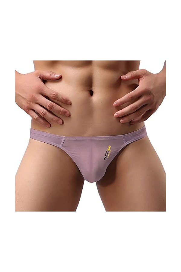 Boxer Homme Maillot de Bain Sexy Briefs Thong 2022 Mens Thong Underwear Mens Thong Underwear Pas de Lignes physiques sous-vêt